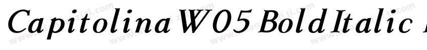 CapitolinaW05 BoldItalic Regular字体转换